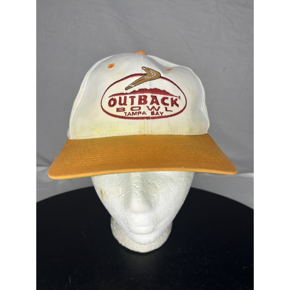 Vintage Castaways Tennessee Volunteers Outback Bowl SnapBack Hat Cap White